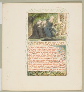 Masumiyet ve Deneyim Şarkıları: Aşk Bahçesi, yak. 1825. by William Blake