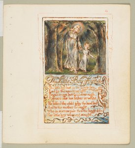 Masumiyet ve Tecrübe Şarkıları: Bulunan Küçük Çocuk, yak. 1825. by William Blake