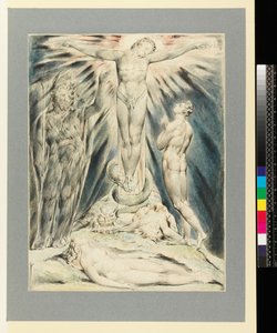 Çarmıha Gerilmeyi Önceden Haber Veren Başmelek Mikail by William Blake