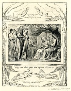 William Blake tarafından resmedilen İş Kitabı42:11 by William Blake