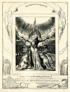William Blake tarafından resmedilen İş Kitabı42:8 by William Blake