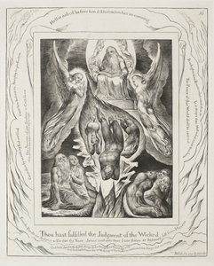 Eyüp Kitabı: Pl. 16 Kötülerin hükmünü yerine getirdin. by William Blake