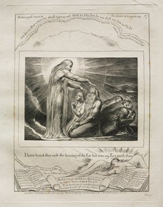 Eyüp Kitabı: Pl. 17, seni kulakla işittim ama şimdi gözüm seni görüyor by William Blake