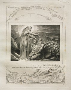 Eyüp Kitabı: Pl. 17, Seni Kulakla işittim ama şimdi Gözümle..., 1825. by William Blake