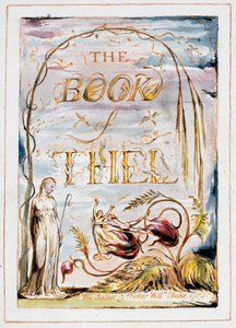 Thel Kitabı (ön sayfa) by William Blake