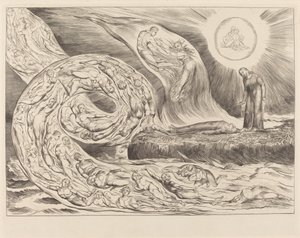 Şehvetlilerin Çemberi: Paolo ve Francesca by William Blake