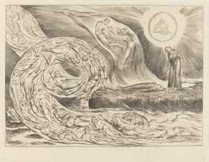 Şehvetlilerin Çemberi: Paolo ve Francesca, 1827. by William Blake