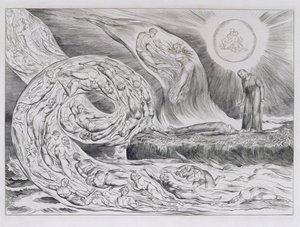 'Şehvet Çemberi', Dante'nin İlahi Komedyasının çizimleri by William Blake