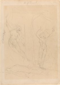 Erkeklerin Kızı Siren Oluyor by William Blake
