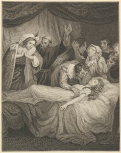 Juliet'in Ölümü by William Blake
