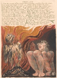 Urizen'in Birinci Kitabı, Levha 10, "7. Eklemli omurgasının mağaralarından..." (Bentley 11) by William Blake
