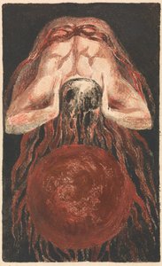 Urizen'in İlk Kitabı, Levha 16 (Bentley 17) by William Blake