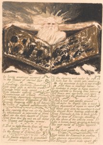 Urizen'in Birinci Kitabı, Levha 6, "Canlı yaratımlarda ortaya çıktı . . . . " (Bentley 5) by William Blake