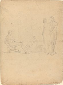 Yılanları Boğan Bebek Herkül by William Blake