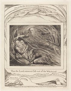 Rab İşi Kasırgadan Yanıtlıyor by William Blake