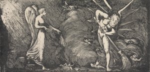 Tercüman Salonunu Süpüren Adam by William Blake