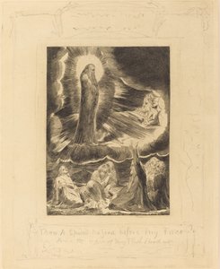 Elifaz'ın Görünüşü, 1825. by William Blake