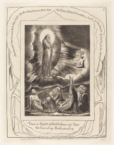 Elifaz'ın Görünüşü, 1825. by William Blake