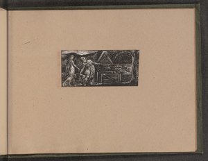 Thenot ve Colinet Sürülerini Birlikte Yönetiyor by William Blake