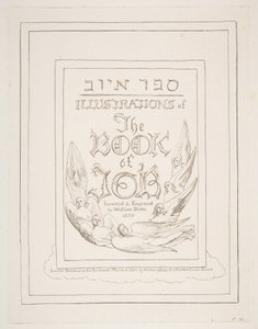 Başlık Sayfası, Eyüp Kitabının Çizimlerinden, 1825-26. by William Blake