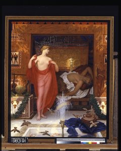 Hephaistos'un Evinde Hera (tuval üzerine yağlıboya)