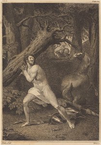 Ağaçları Yırtan Bir Öfke İçinde Orlando by William Blake after Thomas Stothard