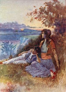 Vathek, An Arabian Tale, William Beckford için çizim (renkli taş)