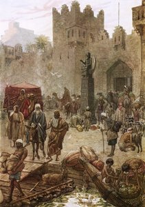 Abram, Ur of Chaldees'den ayrılıyor by William Brassey Hole