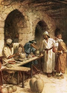 Yeremya ve çömlekçi by William Brassey Hole