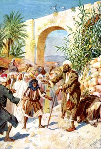 Jesús og Sakkeus. - Biblían