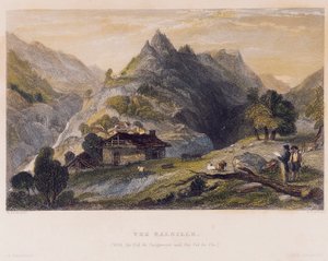 View of the balsille (basille) with the Col de Guignevert and the Col de Pis