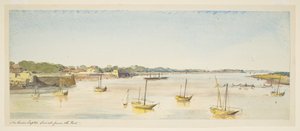 Tapti Nehri, kaleden Surat (tekneler) by William Carpenter