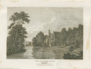 Burton-upon-Trent - Manor House: gravür, nd [c 1812] (baskı)