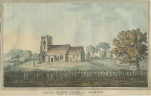 Castle Church - Kilise: suluboya resim ve [18. yüzyıl] (resim)