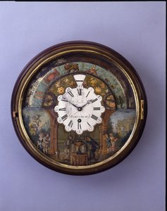 Kadranlı saat, 19. yüzyıl sonu, c.1770 kadran (maun)