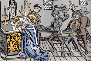 Canterbury'li Aziz Thomas'ın Şehitliği, c1484 by William Caxton