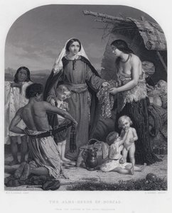 ಡೋರ್ಕಾಸ್ (ಕೆತ್ತನೆ) ಟರ್ಕಿಯ ಭಿಕ್ಷೆ-ಕಾರ್ಯಗಳು by William Charles Thomas (after) Dobson