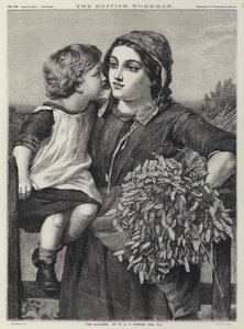Gleaner (gravür) by William Charles Thomas (after) Dobson