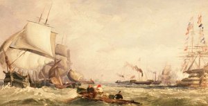 Cowes Regatta (panel) by Clarkson Frederick Stanfield