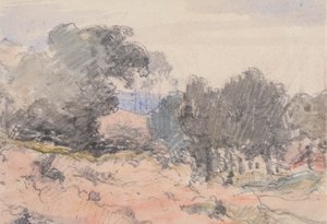 Manzara: Ev ve Ağaçlar by William Collins