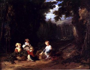 Şerbetçiotu Toplayan Küçük Çocuklar, c.1835 (tuval üzerine yağlı boya)