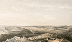 View from the heights above Balaklava looking towards Sebastopol by William Crimea Simpson