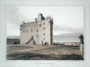 Mey Kalesi, Caithness (renkli taş) by William Daniell