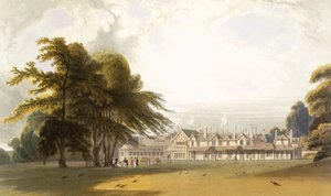 Windsor Park: Kraliyet Köşkü, c1827-30. by William Daniell