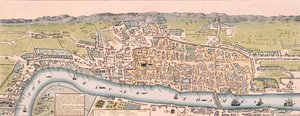 Londra Haritası, c1563 by William Darton