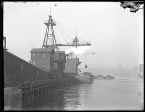 Doğrudan yük kömür asansörleri, Interboro Rapid Transit Company, W. 58th Street, New York, c.1911. by William Davis Hassler