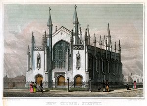 Yeni Kilise, Stepney, Londra, 1828.