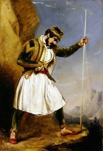 Bir Evzone (kağıt üzerinde yağlı boya)