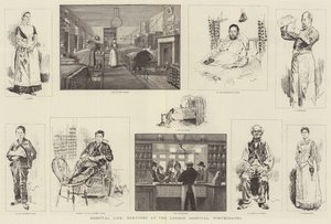 Hastane Yaşamı, Londra Hastanesinde Eskizler, Whitechapel by William Douglas Almond