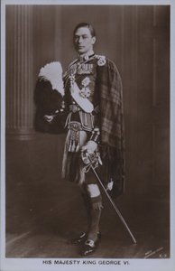 Majesteleri Kral George VI (s/b fotoğraf) by William Drummond Young
